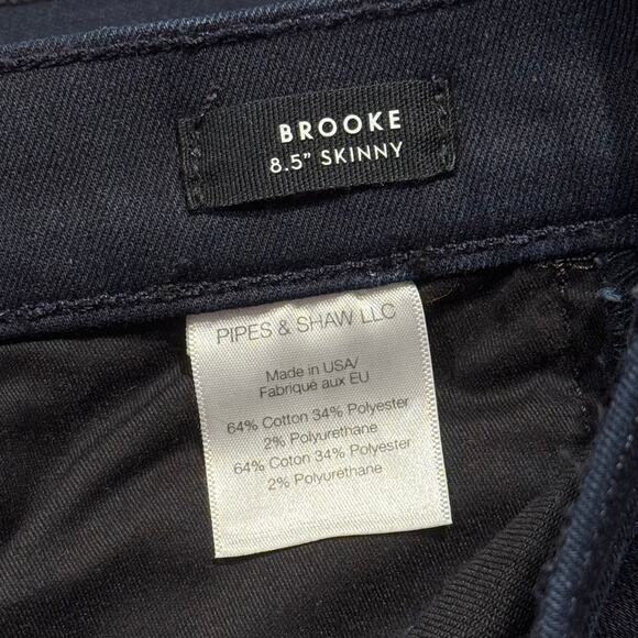 Veronica Beard Womens Jeans Brooke Skinny Crop Preppy Edgy Minimalist Blue 24 - Picture 4 of 6